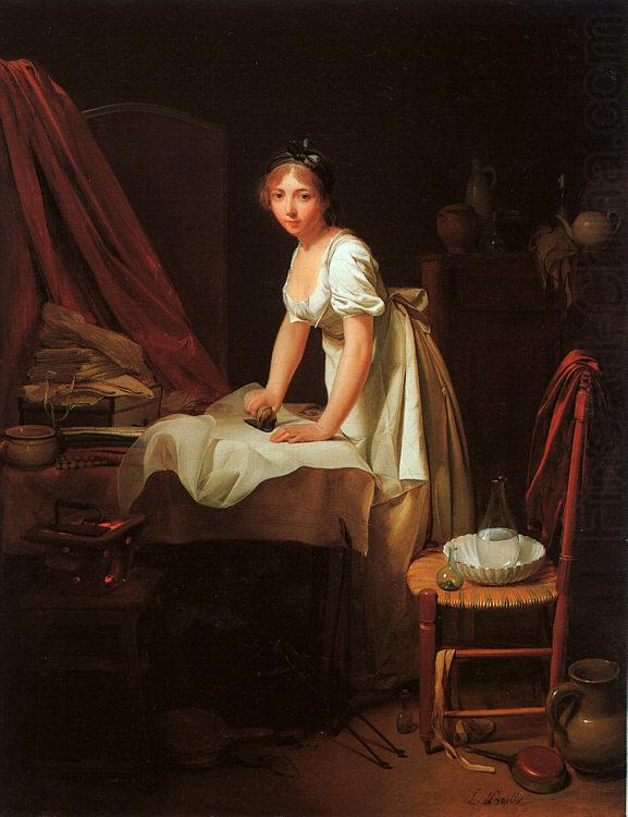  Louis Leopold  Boilly Young Woman Ironing china oil painting image
